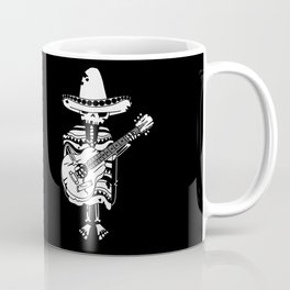 Guitar mariachi Coffee Mug | Music, Mariachi, Skull, Guitar, Mexican, Graphicdesign, Vintage, Black and White, Illustration, Dead 