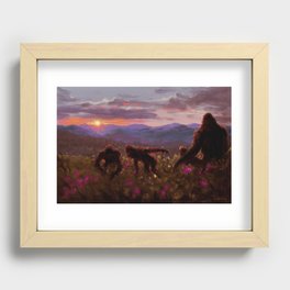 Awaiting The Night...And The Sitter Recessed Framed Print