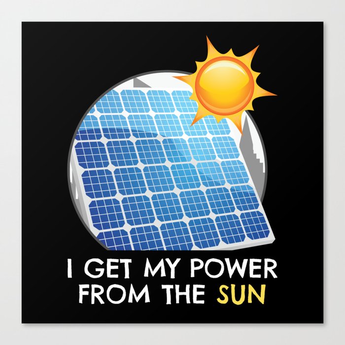 Power From The Sun Solar Photovoltaic Canvas Print