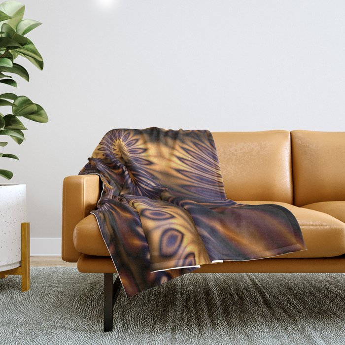 Abstract 372 Throw Blanket