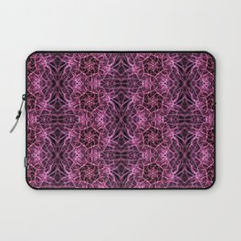 Liquid Light Series 73 ~ Red Abstract Fractal Pattern Laptop Sleeve
