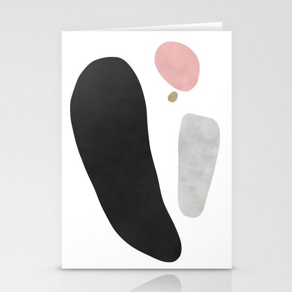 Scandi Organic Shapes Wall Home & Desk Decor Print Office Stationery Cards