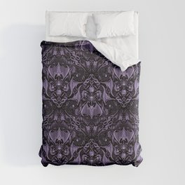 Bats and Beasts - ROYAL PURPLE Duvet Cover