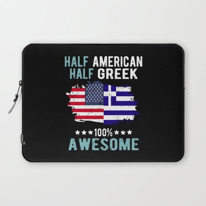Half American Half Greek Laptop Sleeve