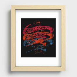 Space Cowboy - Mono Racer Recessed Framed Print