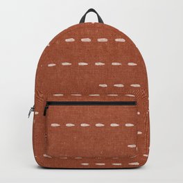 boho stitched stripes - ginger Backpack