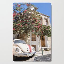 Vintage Car in Chalkio I Naxos, Greece I Travel Photography Cutting Board
