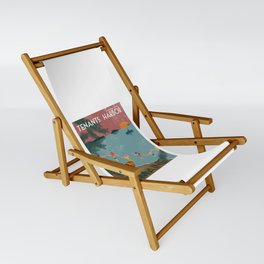 Vintage Travel Poster Sling Chair