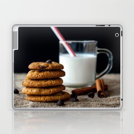 Chocolate Chip Cookies and Milk Laptop Skin