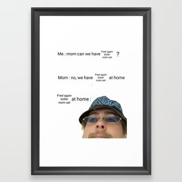 meme Framed Art Print