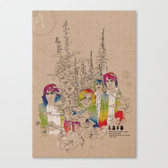 Cellopahane flowers Canvas Print
