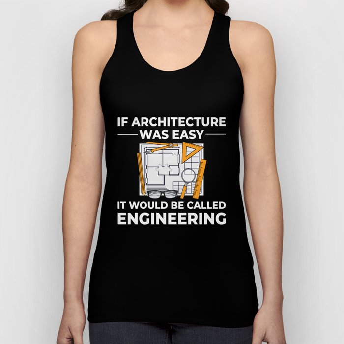 Architecture Designer Engineering House Architect Tank Top