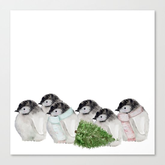 Penguins Canvas Print