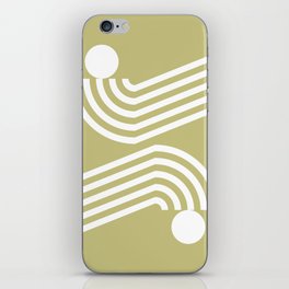 Double arch line circle 9 iPhone Skin