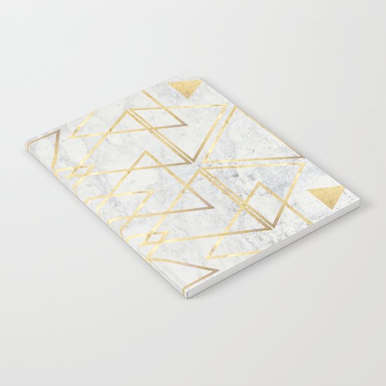 wire gOld triangle Notebook