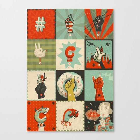 All the SIGNS of a REVOLUTION Canvas Print