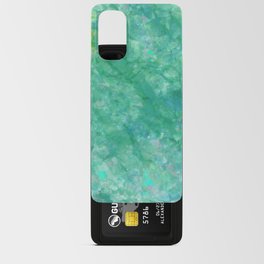 Teal Quartz Crystals Android Card Case