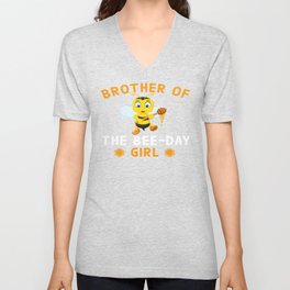 Brother Of The Bee Day Girl V Neck T Shirt