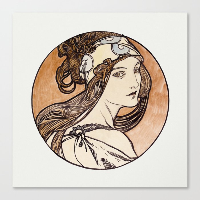 the Fouquet boutique by Alphonse Maria Mucha Canvas Print