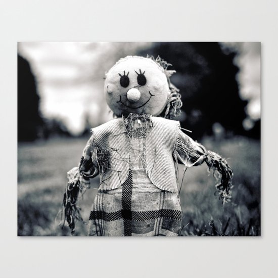 Cemetery smiley face Canvas Print