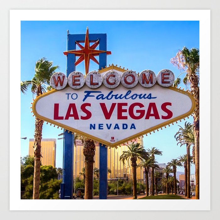 USA Photography - Welcome To Las Vegas Sign Art Print
