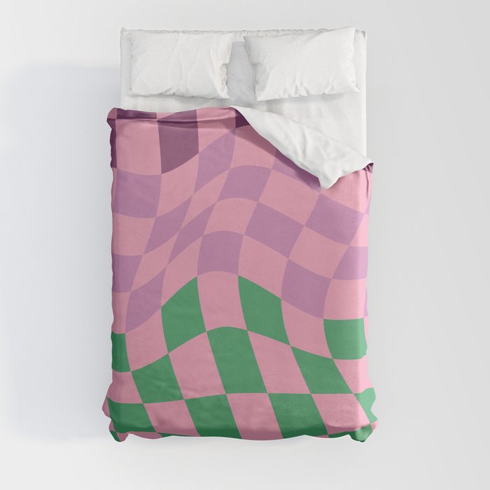 Colorful Checkerboard Pattern 4 Duvet Cover