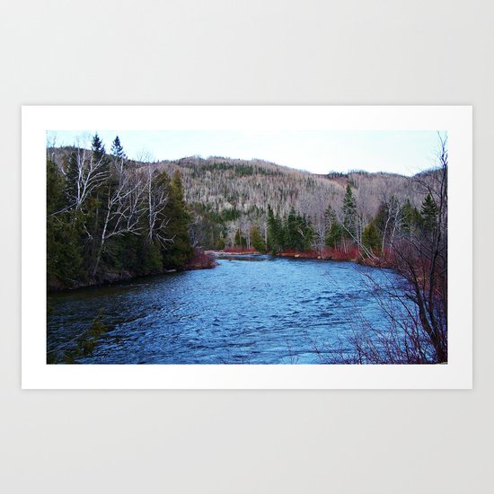 River in Nature Art Print