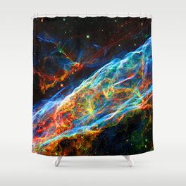 Veil Nebula Supernova Remnant Shower Curtain