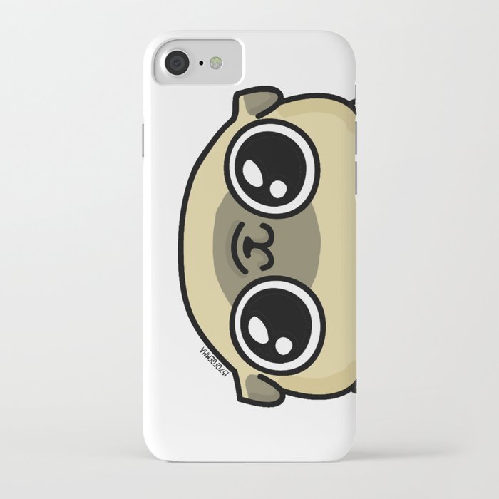 mochi the pug loves you iphone case