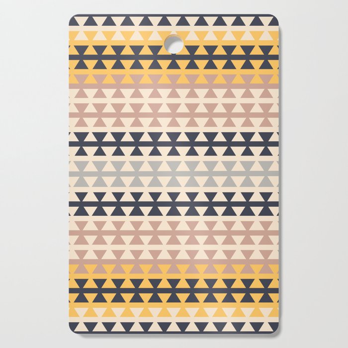 Desert Boho Ethnic Pattern with Triangles Cutting Board