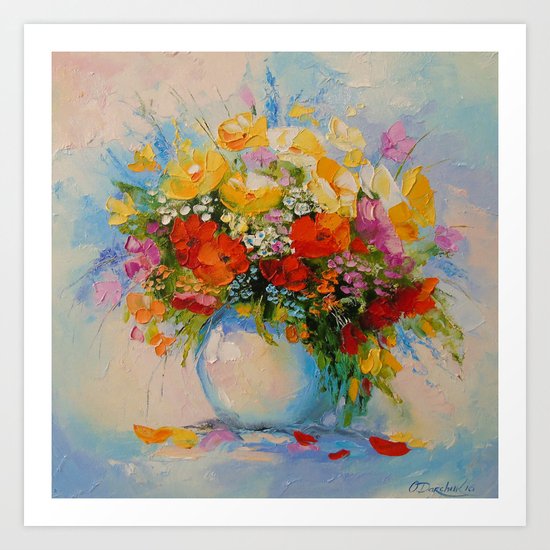 Meadow FLOWERS Art Print