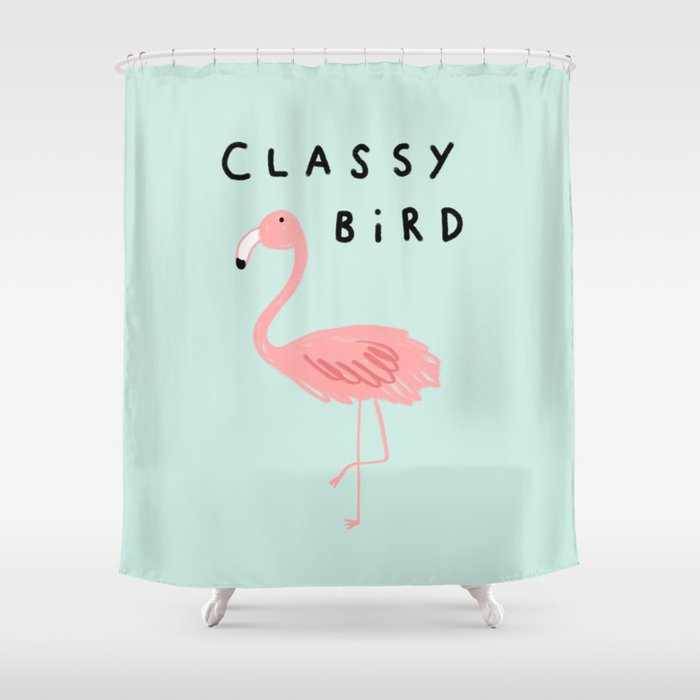 Classy Bird Shower Curtain