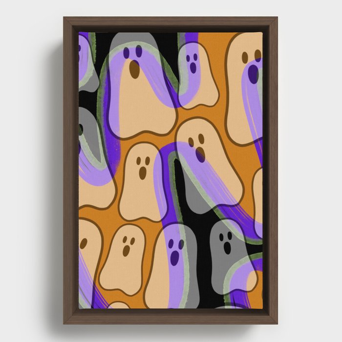 little ghosts Framed Canvas