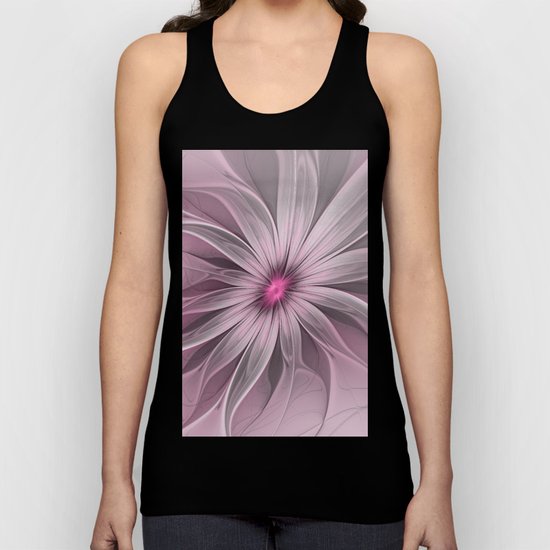 Flower waiting for a Bee Unisex Tank Top