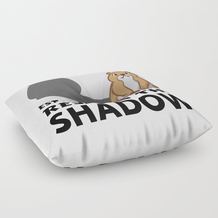 Respect Shadow Groundhog Meteorology Groundhog Day Floor Pillow