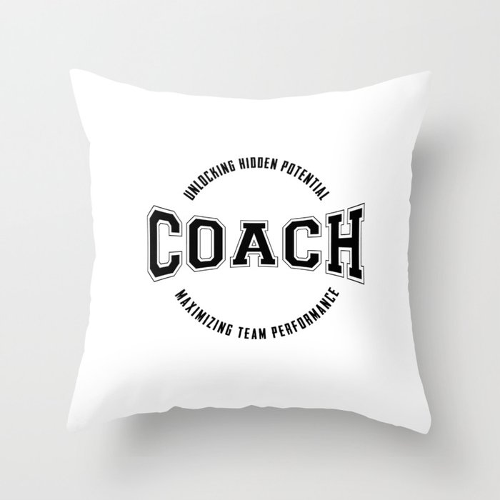 Coach throw outlet pillows