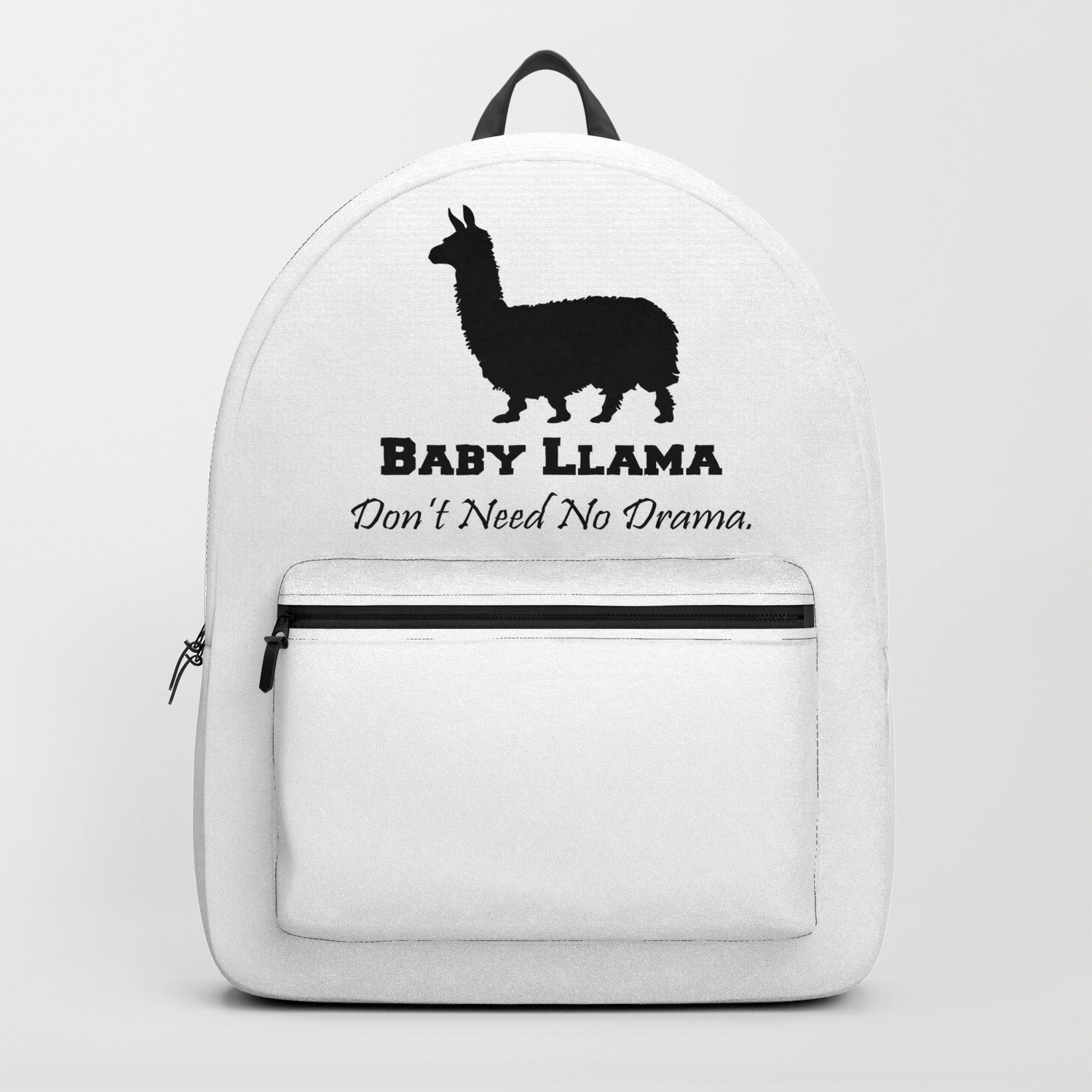Baby Llama Don T Need No Drama Backpack By Aaron H Society6