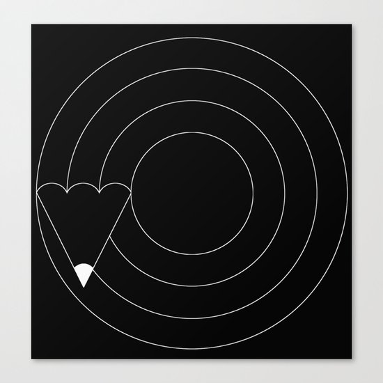 Drawing circles Canvas Print