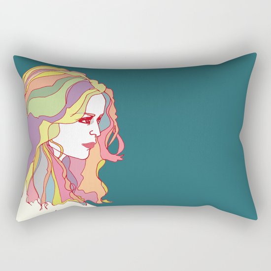 Big Hair day Rectangular Pillow