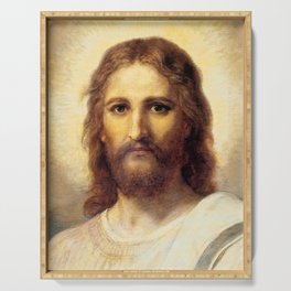 Head of Christ by Heinrich Hofmann Serving Tray