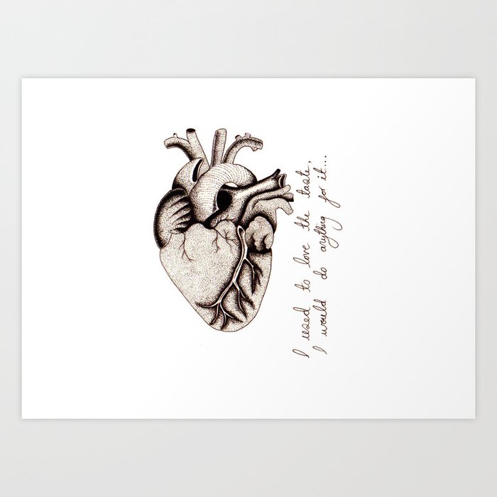 Pointilism Heart Art Print