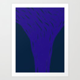 BLUE TREE Art Print