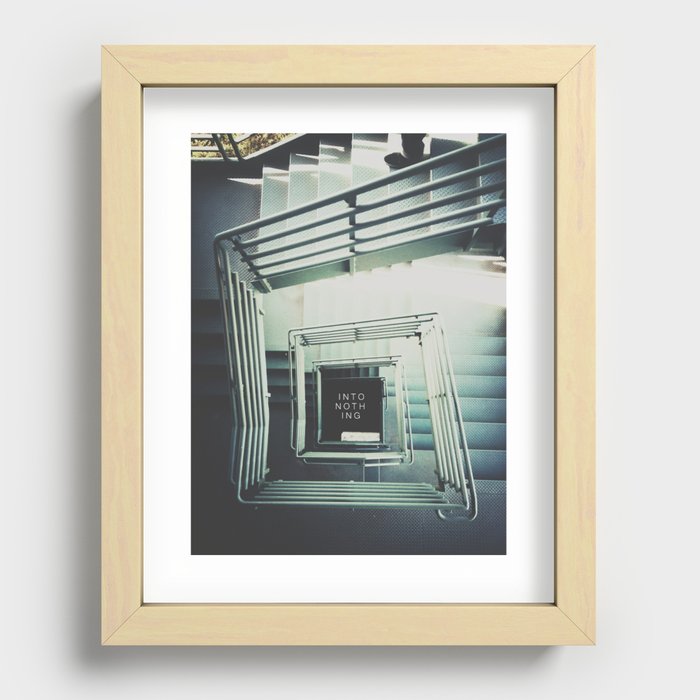 Stairwell Recessed Framed Print