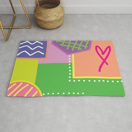 Party time abstract Rug