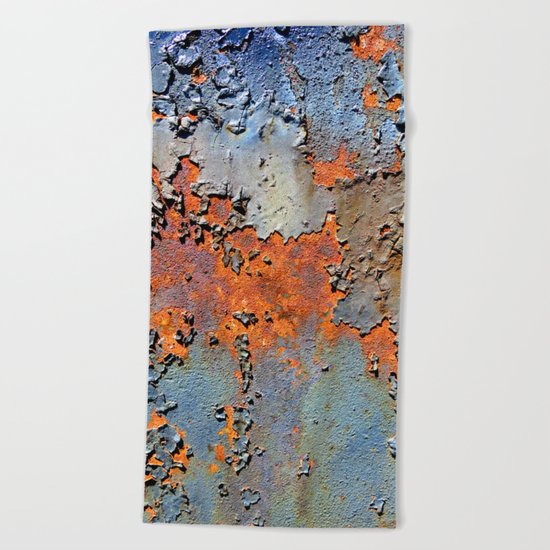 Rusted and Peeling 3 Beach Towel