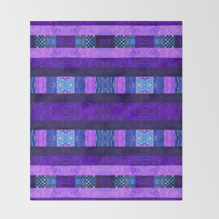 Quilt Top Deep Purple Throw Blanket By Alaskanmommabear Society6 Quilt Top Deep Purple Throw Blanket