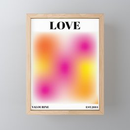 6   Modern Noise Gradient Ombre Background Aesthetic 220329 Framed Mini Art Print