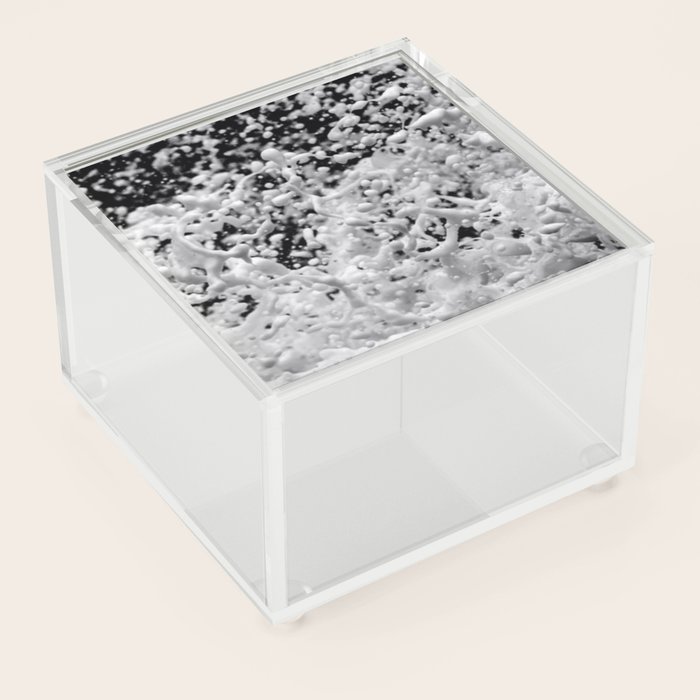 Dark foaming ocean pattern Acrylic Box