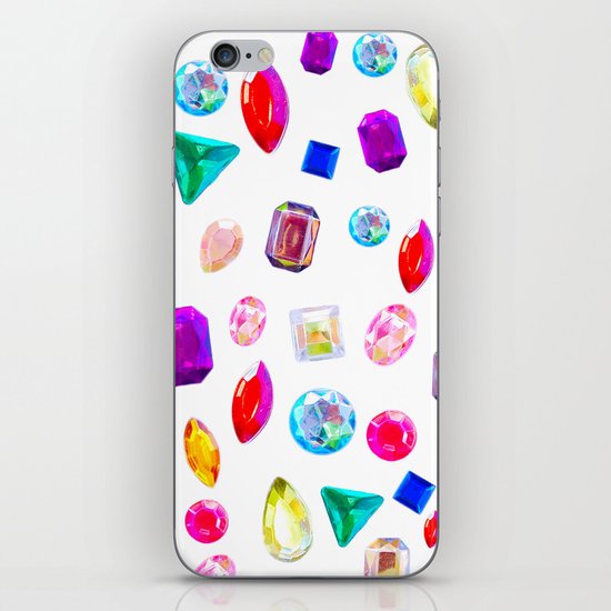 Rhinestone Reverie in White iPhone & iPod Skin
