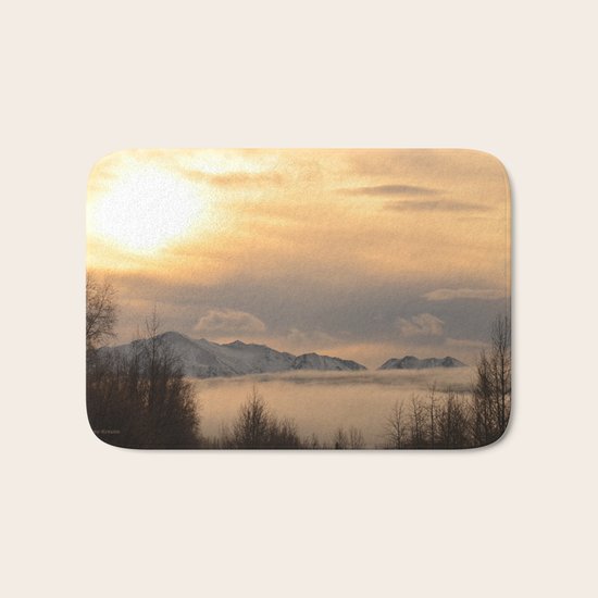 Winter Fog Bath Mat